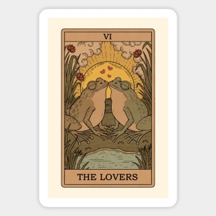 The Lovers - Frogs Tarot Magnet